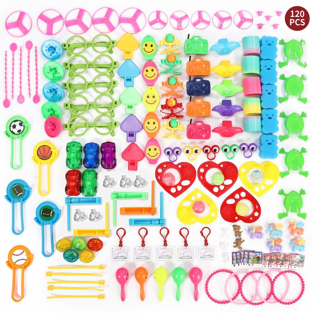 SOKA 120 PCS Party Bag Stocking Fillers Toys -  Unique Designs