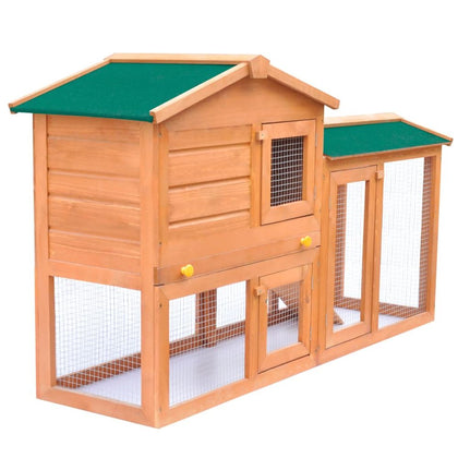 Outdoor Large Rabbit Hutch Wood Pet Cage House Enclosure Multi Colors