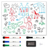 Magnetic Whiteboard  45 x 60 cm Size with 4 Dry Wipe Pens and Eraser