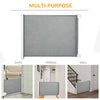 Retractable Safety Gate Folding Pet Barrier, for Doorways, Staircases, Hallways