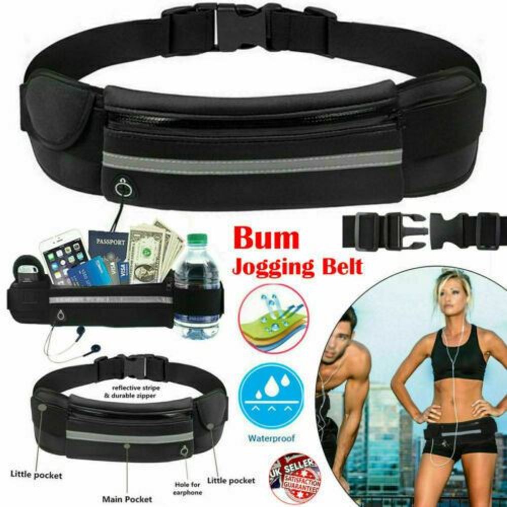 Adjustable Sports Running Bumbag Jogging Waist Water Resistant Mobile Money Belt