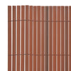 vidaXL Double-Sided Garden Fence PVC 90x300 cm Brown