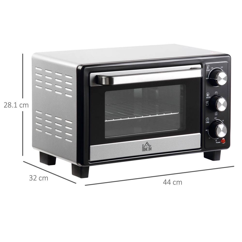 Mini Oven, 16L Grill, Toaster Oven Timer 1400W Grill