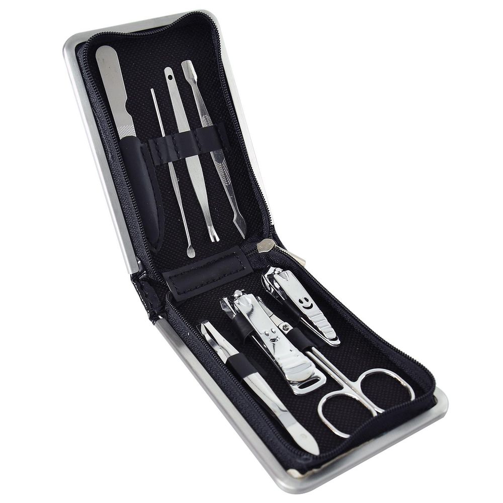 8pc Gents Manicure Set in Leather Wallet | DGI-1683 | GM-40 | AS-15382