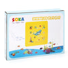 SOKA 168cm Square Inflatable Sprinkler Splash Pad Play Mat Water Summer Toy Kids - Yellow