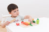 Lelin Wooden Vegetable Cut Food Toy Kitchen Shopping Grocery For Childrens