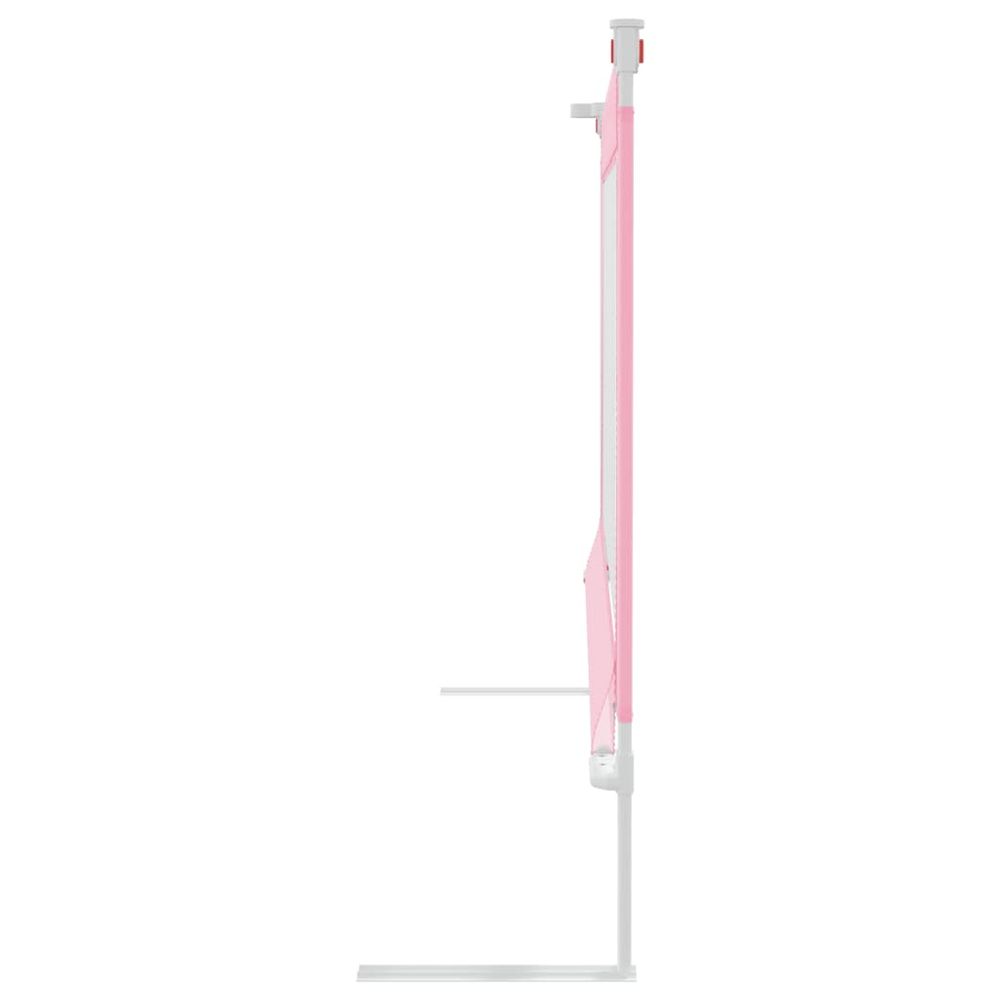 Toddler Safety Bed Rail Pink 140x25 cm Fabric
