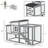 140cm Chicken Coop Wooden Poultry Cage with Openable Roof Tray Nesting Box