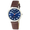Ravel Unisex Classic Blue Dial Brown Strap Watch R0105.49.1