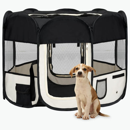 Foldable Dog Playpen with Carrying Bag