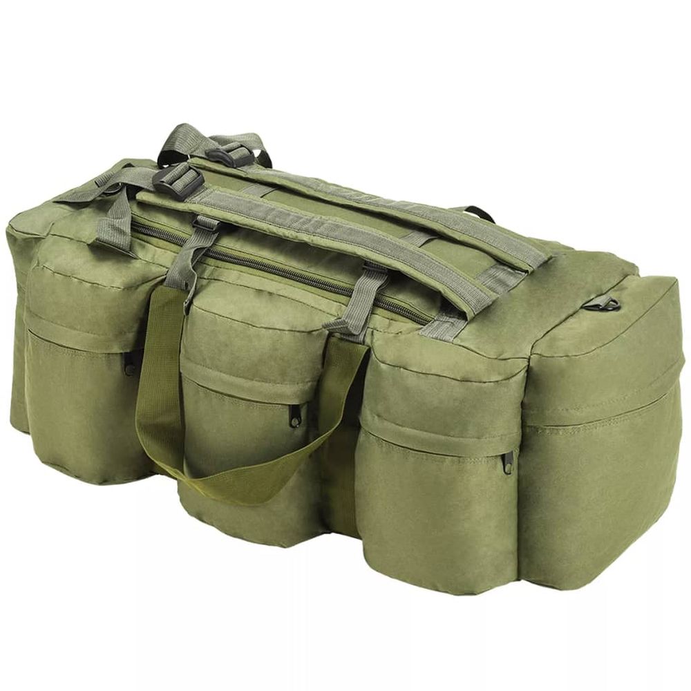 3-in-1 Army-Style Duffel Bag 31.7 gal Weekender Backpack Multi Colors