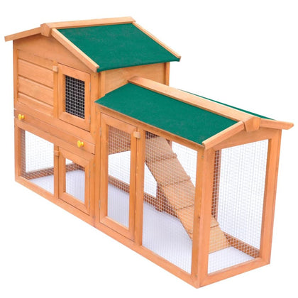 Outdoor Large Rabbit Hutch Wood Pet Cage House Enclosure Multi Colors