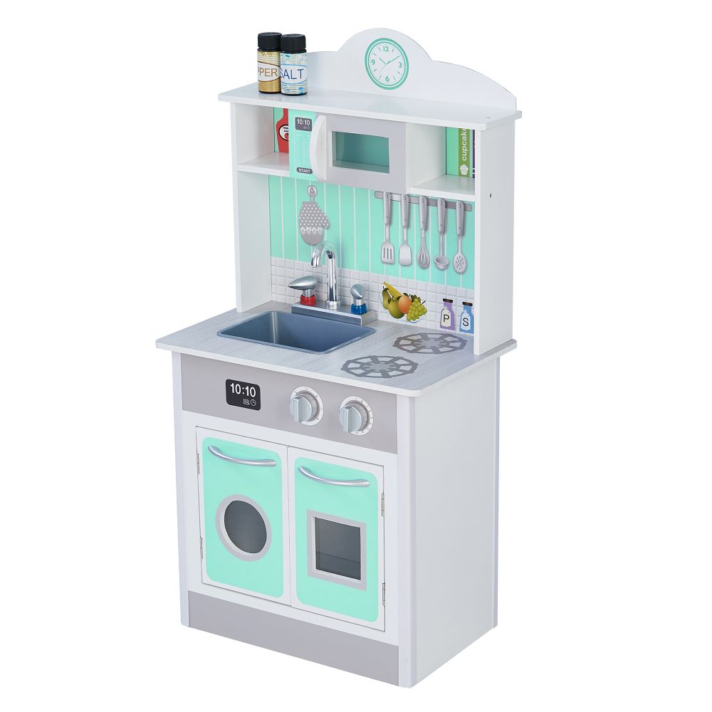 Mint Wooden Toy Kitchen for Little Chefs by Play Kitchen TD-12385M