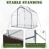 Outsunny Portable Walk-in PVC Greenhouse w/ Zipped Door for Flowers Plant