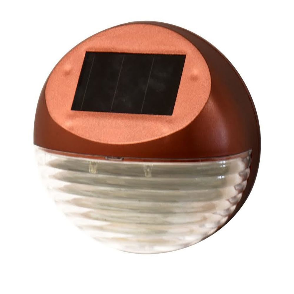Dual LED Solar Fence Light Bronze K-40432