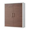Tyler Wooden Bathroom Wall Medicine Cabinet White/Brown EHF-F0011