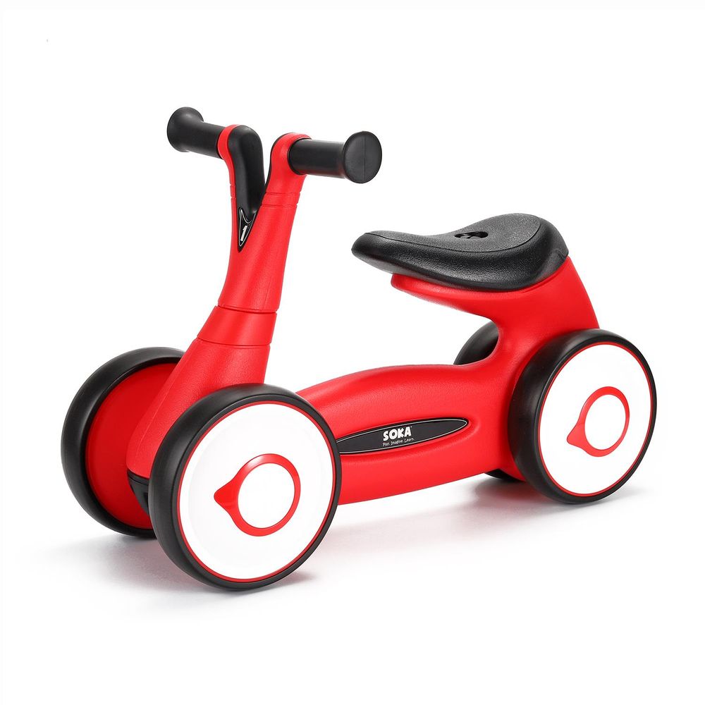SOKA Balance Bike Toddler 4 Wheel Ride-on Bicycle Baby Balance Training Bike Toy