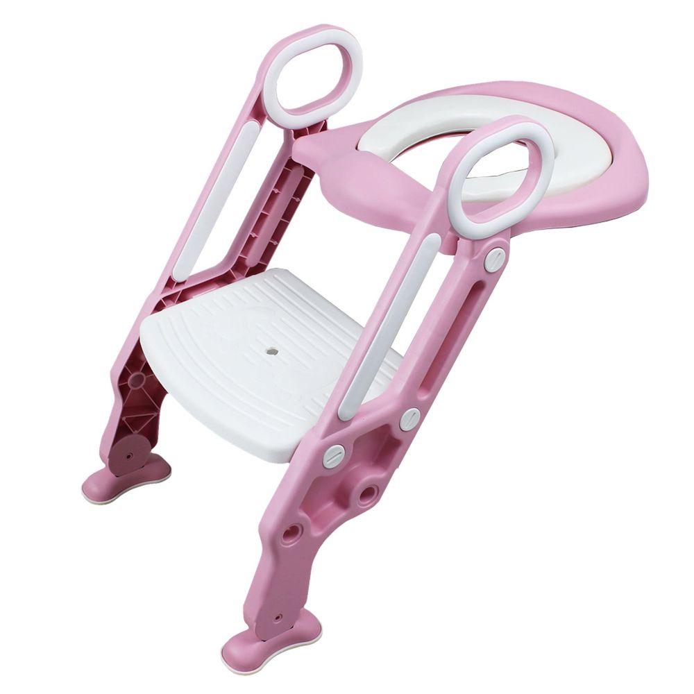 Toilet Ladder Pink & White