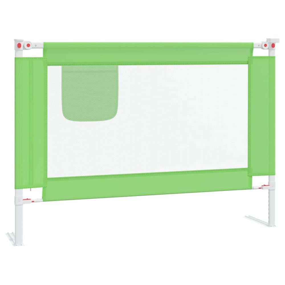 Toddler Safety Bed Rail Green 90x25 cm to 200 x 25 cm Fabric