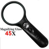 45X Magnifying Glass with Light LED Illuminated Reading Jewellery Loupe Handheld