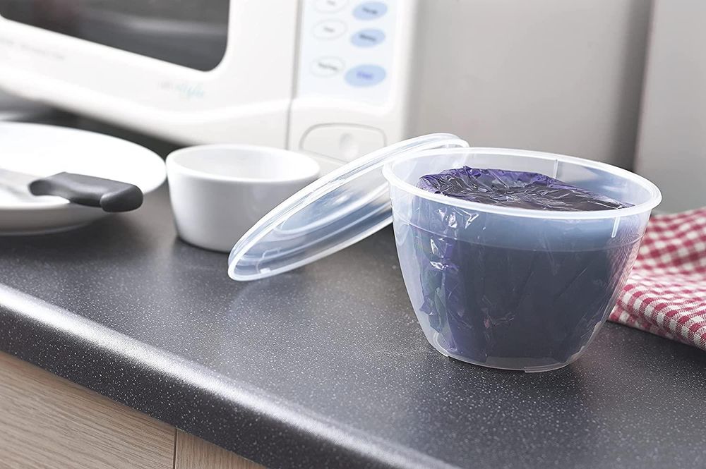 Whitefurze 1.2 litre Pudding bowl, microwave safe, cooking