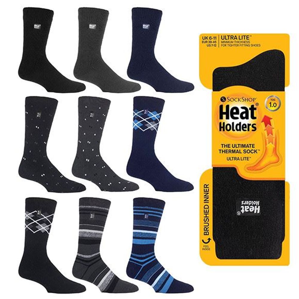 Heat Holders Mens Ultra Lite 4 Pack