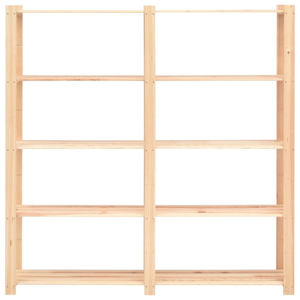 5 Tier Storage Rack 170x38x170 cm Solid Pinewood 500 kg From 2-10 Pcs