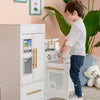 White Wooden Toy Kitchen by Toy Cooker Play Kitchen Set TD-12302WR