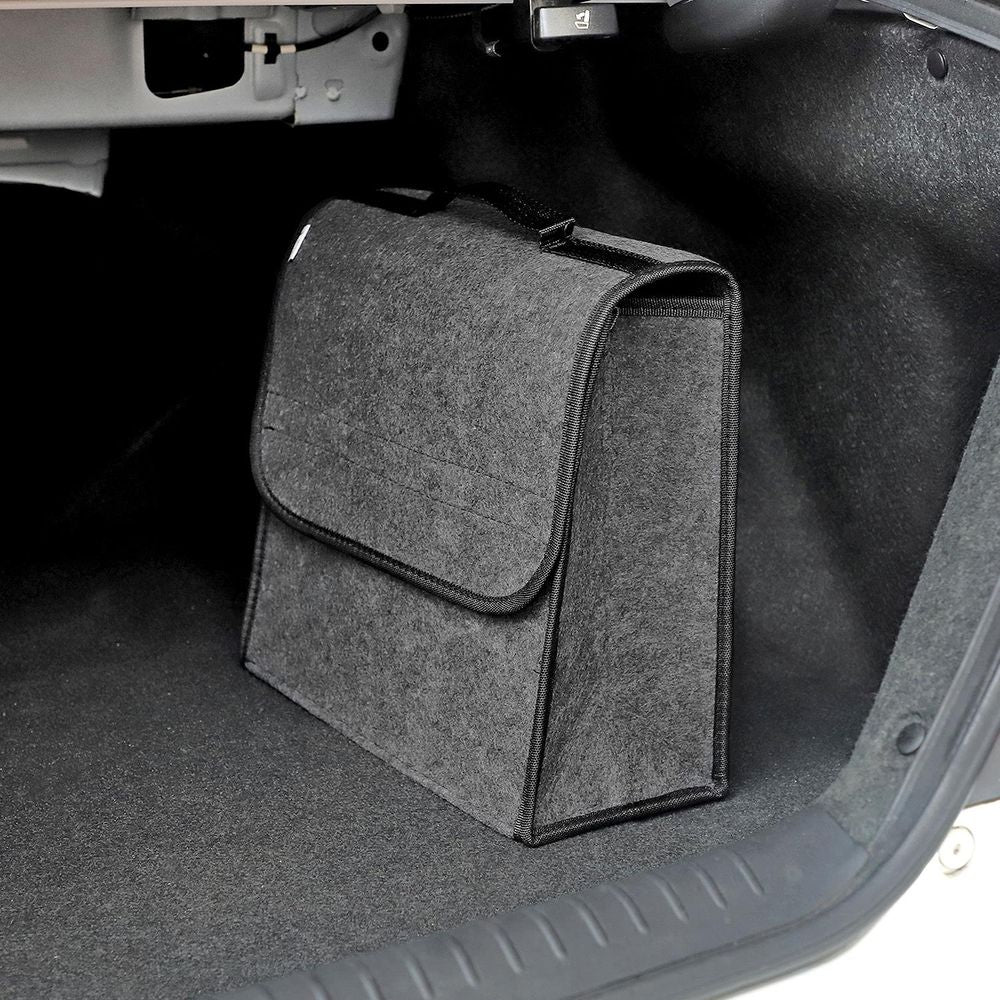 Dark Grey / Black Anti Slip Car Trunk Boot Storage Organiser Case Tool Bag - Suitable for All Vehicles