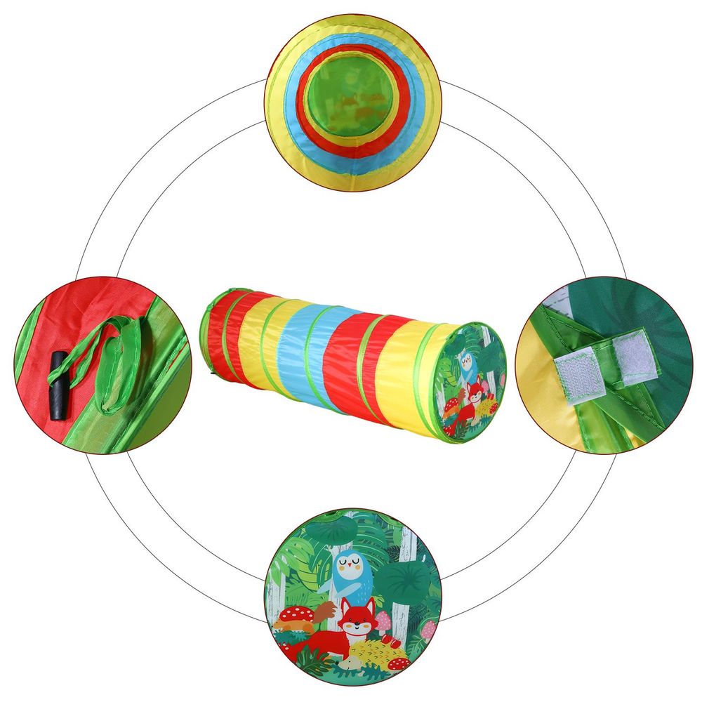 SOKA Kids Play Tunnel Multicoloured Pop Up Jungle Indoor or Outdoor Garden Play Tents