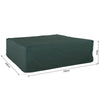 PVC Coated Large Square 600D Waterproof Outdoor Furniture Cover Green