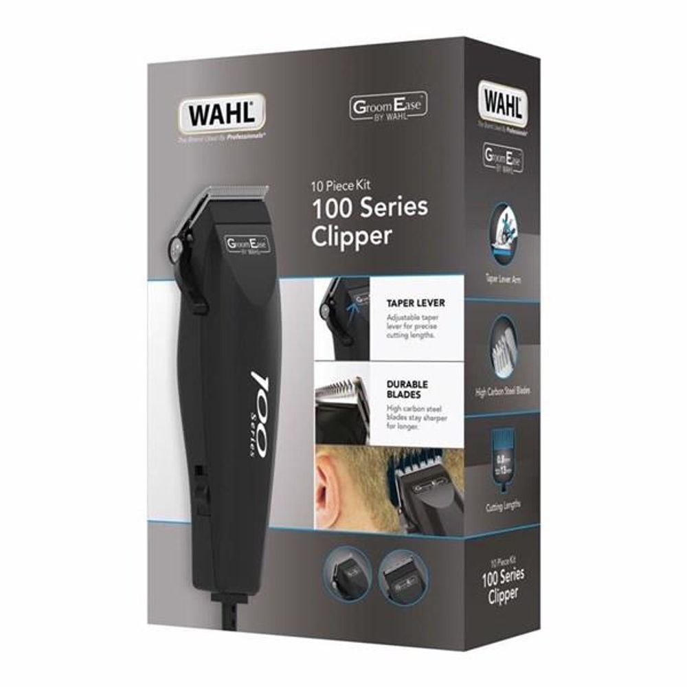 Wahl 100 GroomEase  Series Hair Clipper for Men - Black