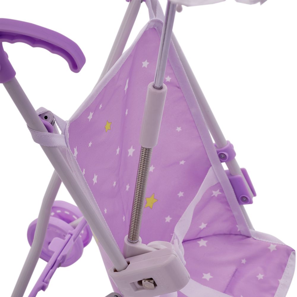 Olivia's Little World Baby Doll Stroller Pushchair & Parasol Purple OL-00005