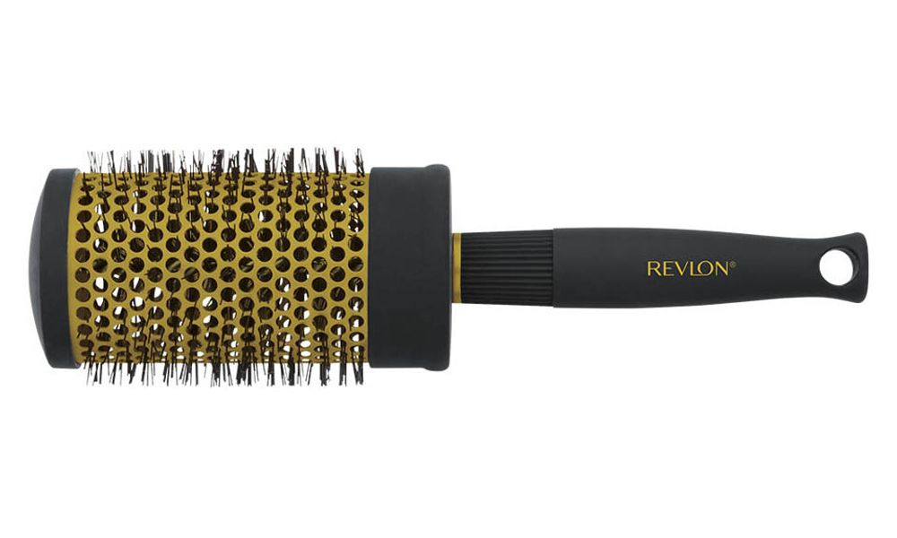 Revlon Ionic Ceramic Striking Volume Large Round Barrel Blow Dry Hair Brush Nano Anti Bacterial Technology