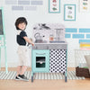 Little Chef Philly Modern Interactive Wooden Play Kitchen, Blue